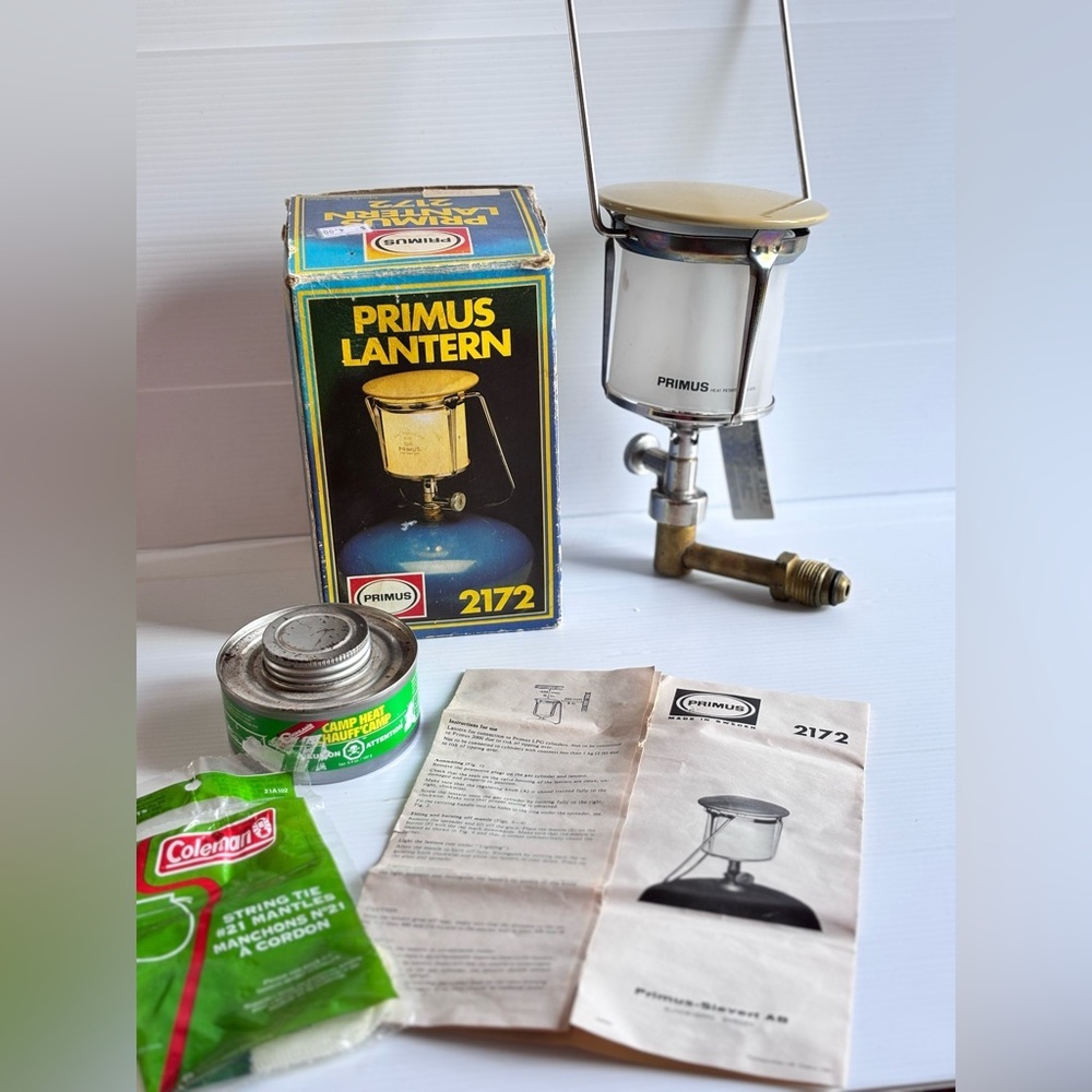 Vintage Primus 2172 Camping Lantern Bundle